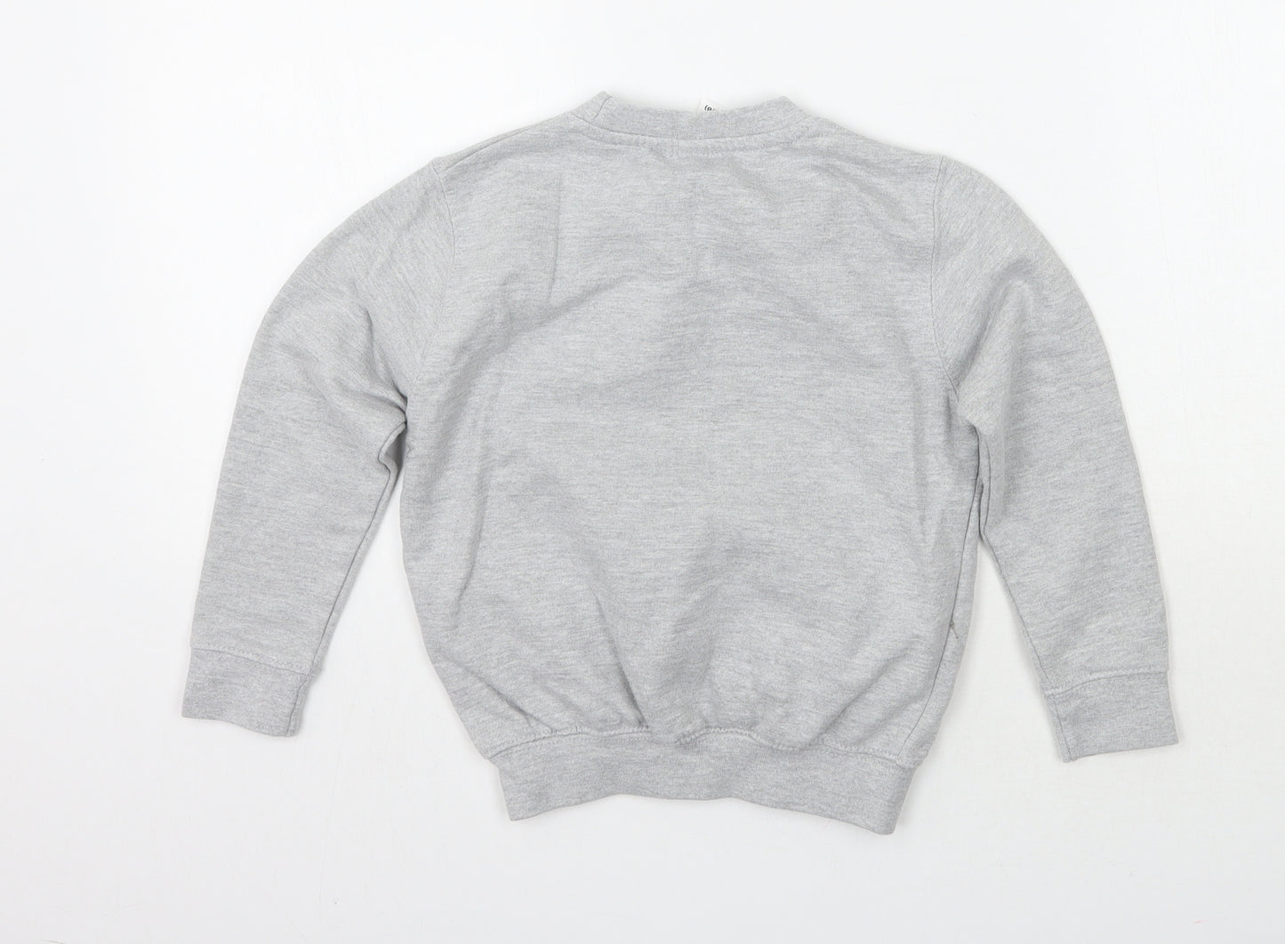 Awdis Girls Grey   Pullover Jumper Size 5-6 Years