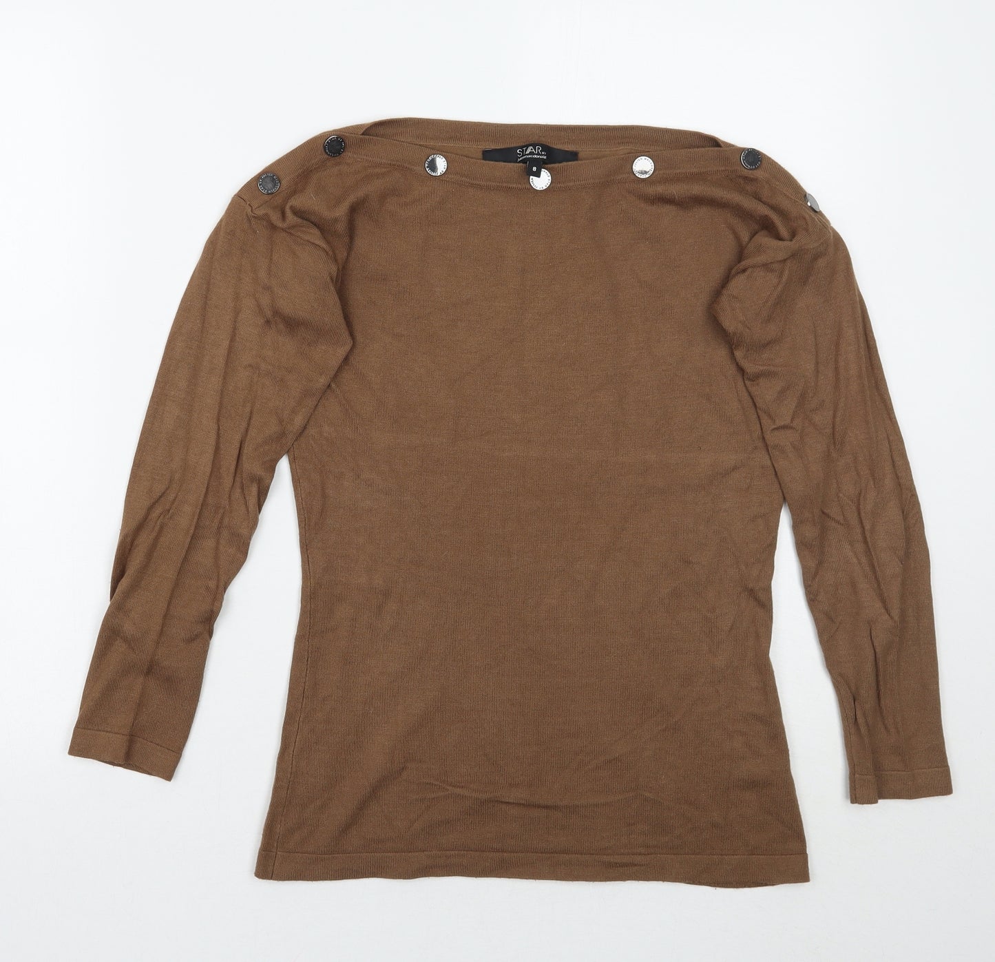 Star Womens Brown   Pullover Jumper Size 8