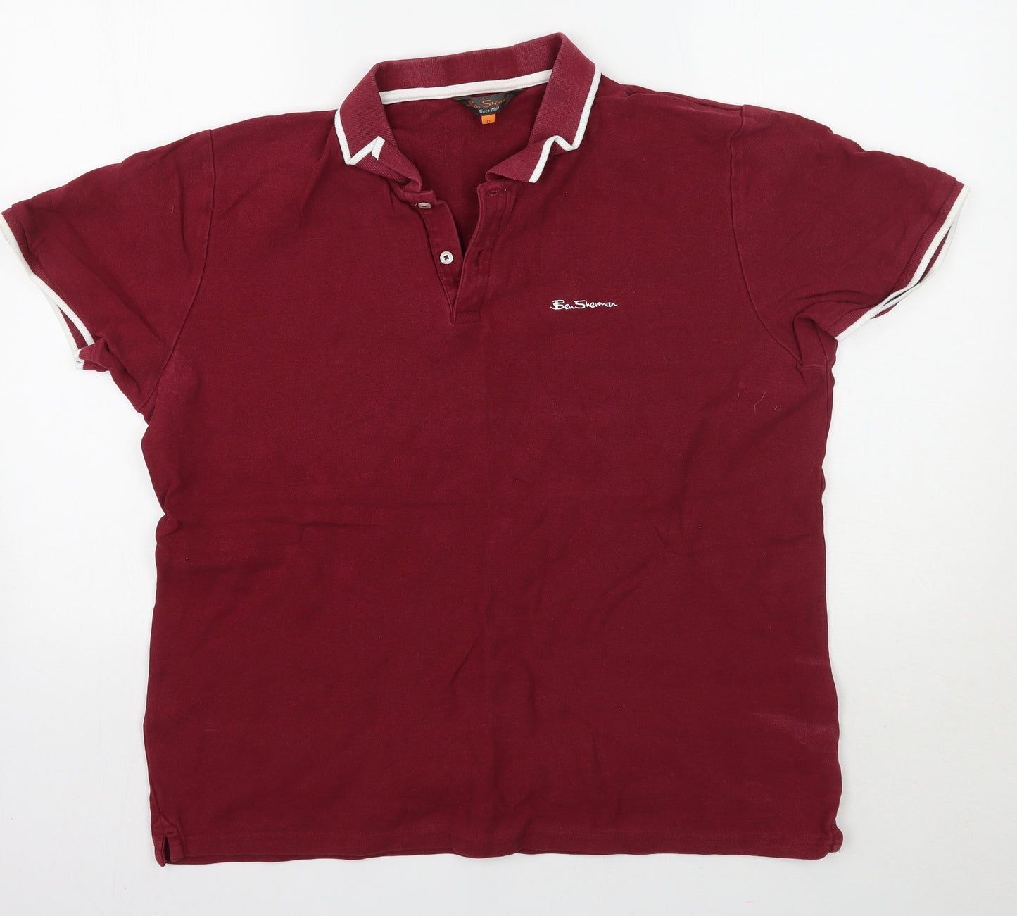 Ben Sherman Mens Red    Polo Size XL