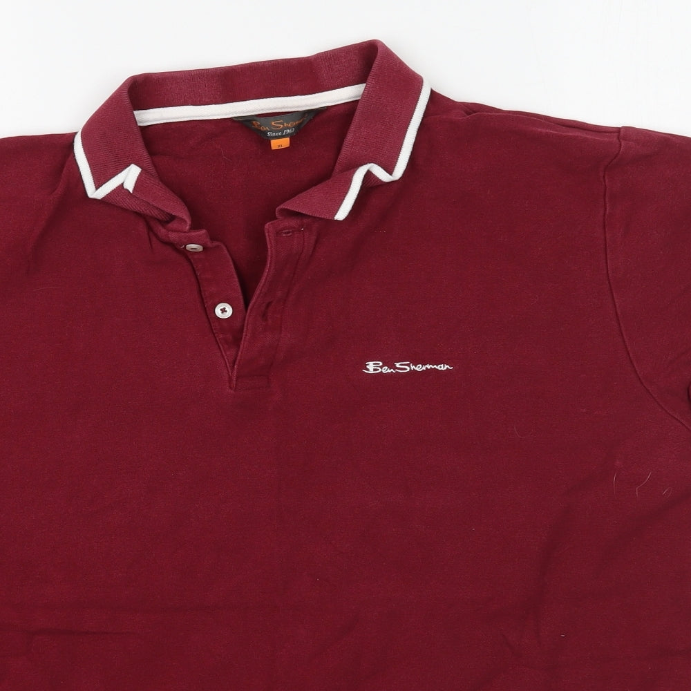 Ben Sherman Mens Red    Polo Size XL