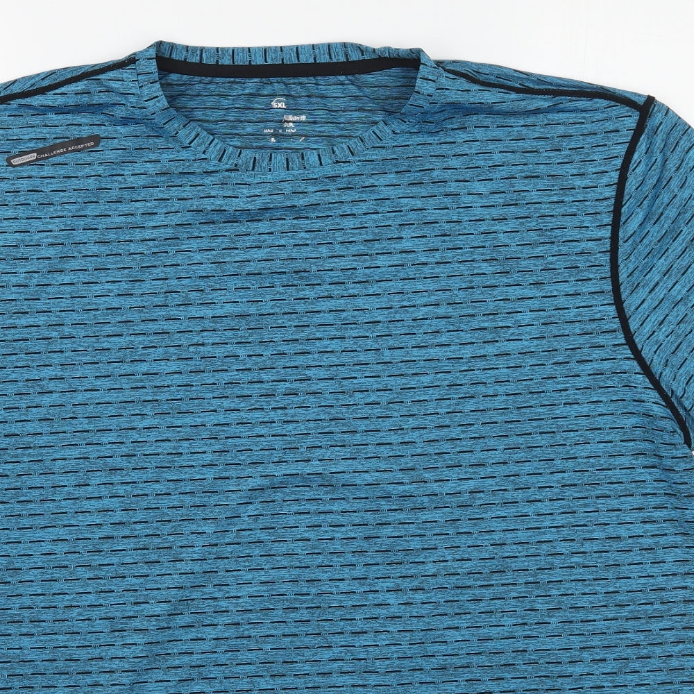 Preworn Mens Blue    T-Shirt Size 4XL