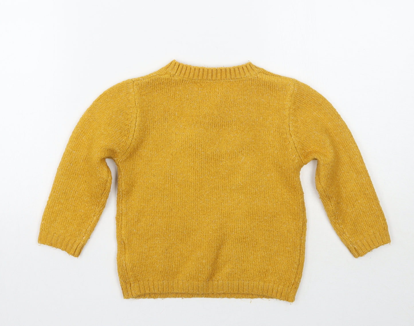 Matalan Girls Yellow   Pullover Jumper Size 18-24 Months