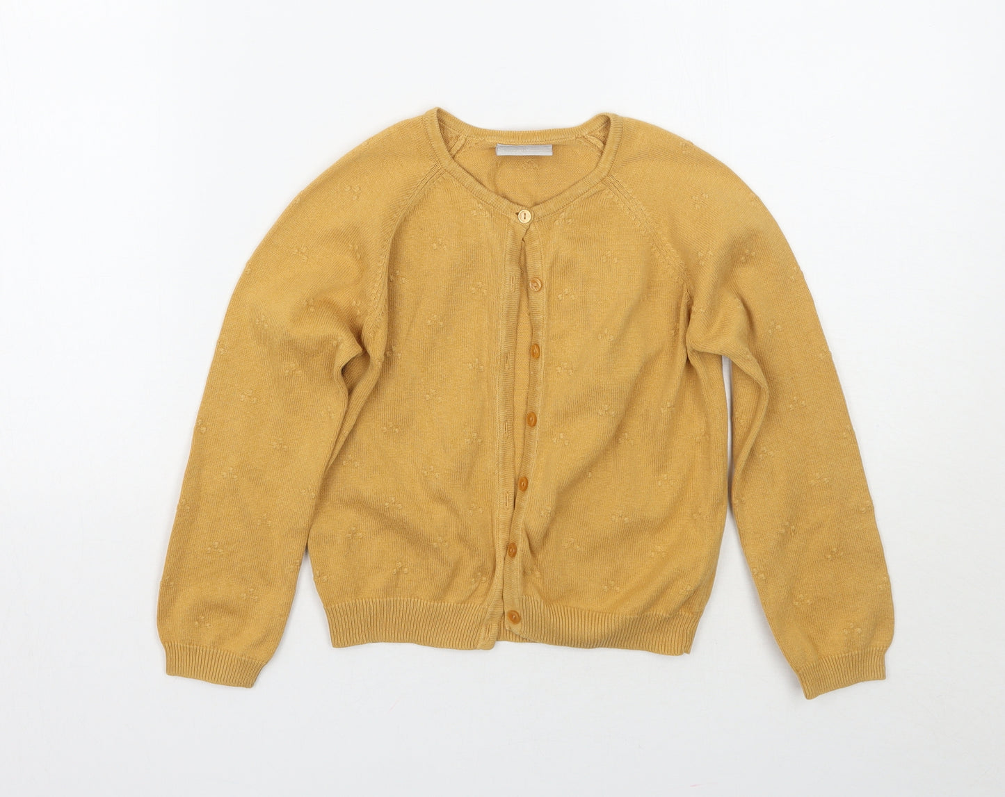 Matalan Girls Yellow   Cardigan Jumper Size 7 Years