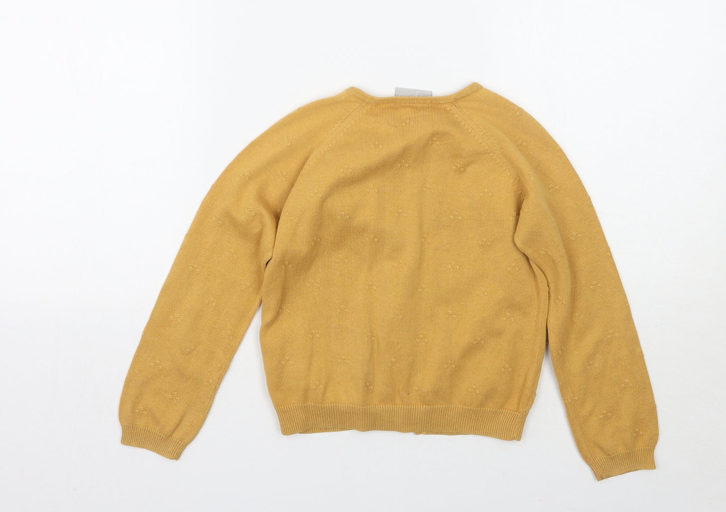 Matalan Girls Yellow   Cardigan Jumper Size 7 Years