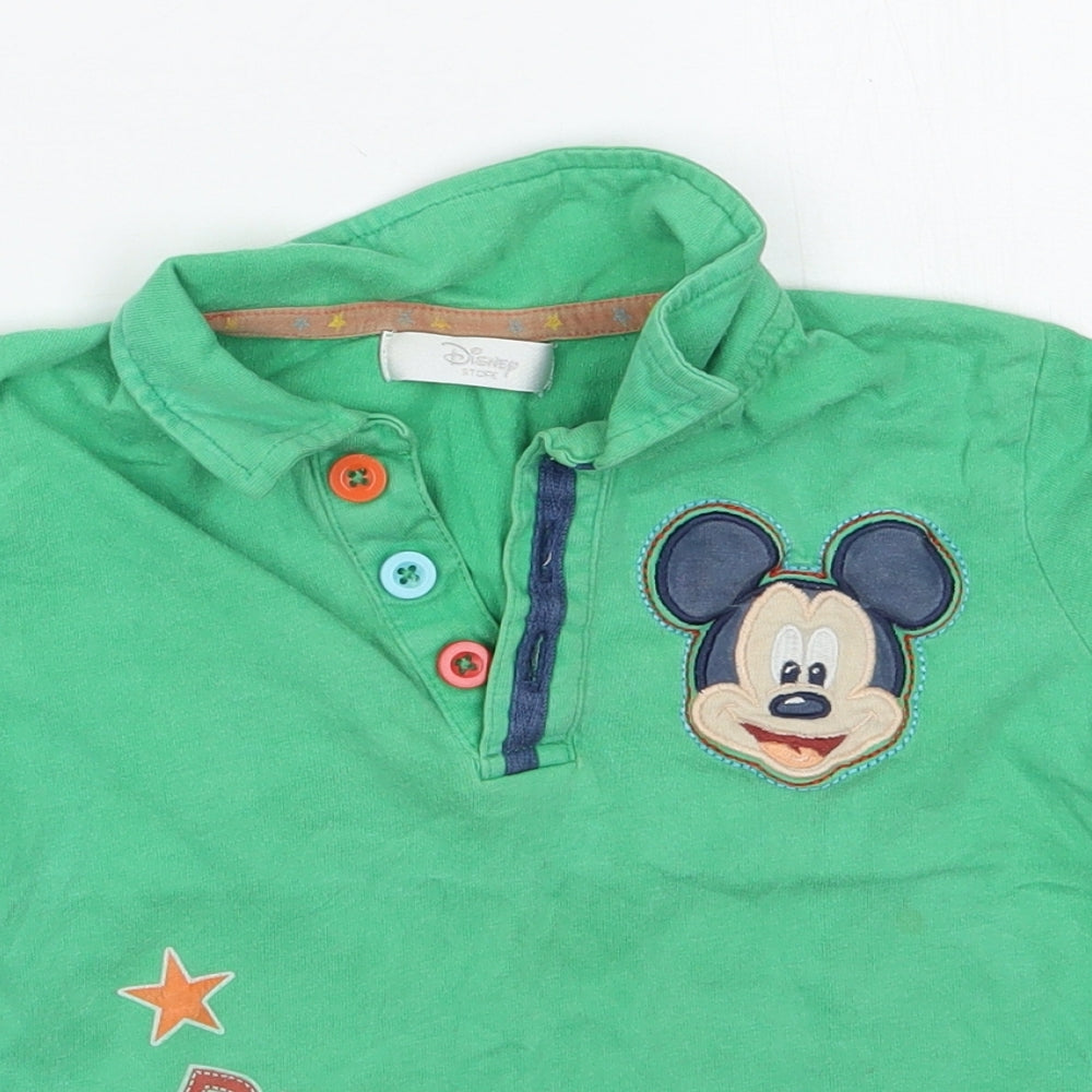Disney Boys Green   Basic Polo Size 2-3 Years