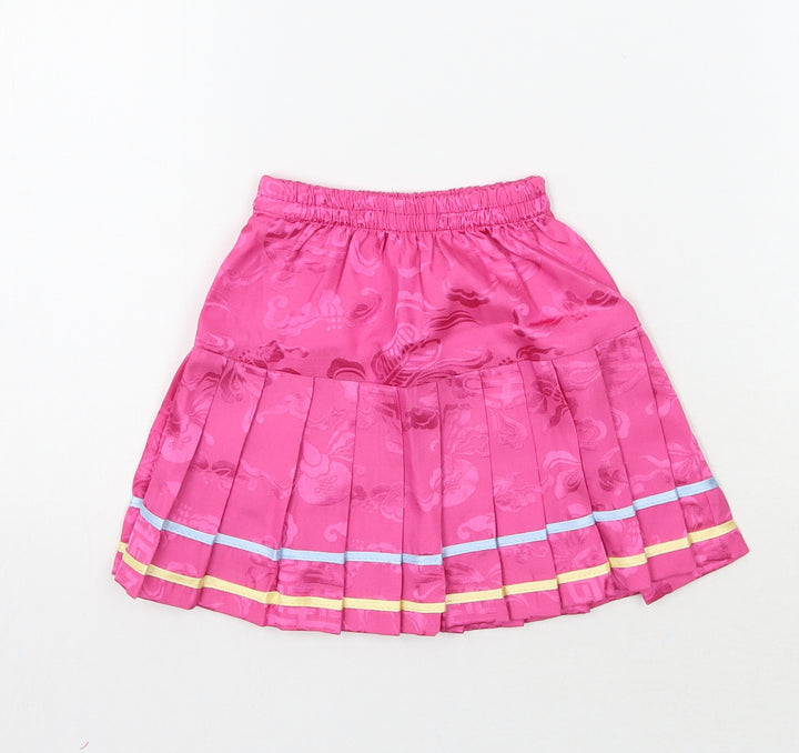 Gole gee Girls Pink Geometric A-Line Skirt Size 4 Years