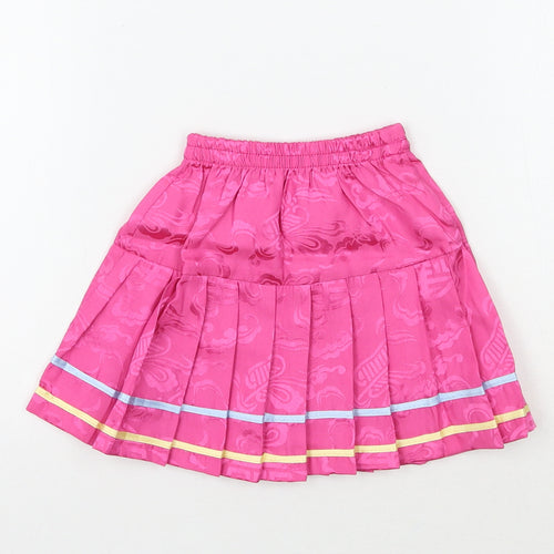 Gole gee Girls Pink Geometric  A-Line Skirt Size 4 Years