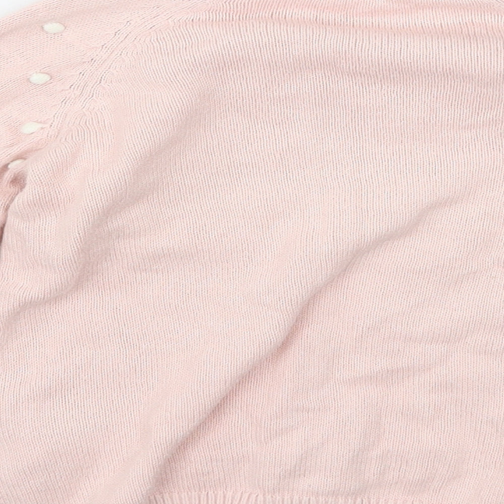 H&M Girls Pink   Pullover Jumper Size 2-3 Years