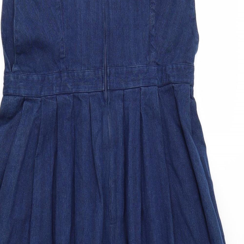 Laura Ashley Womens Blue   A-Line Skirt Size 16