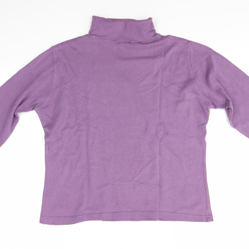 EWM Womens Purple   Basic Blouse Size S