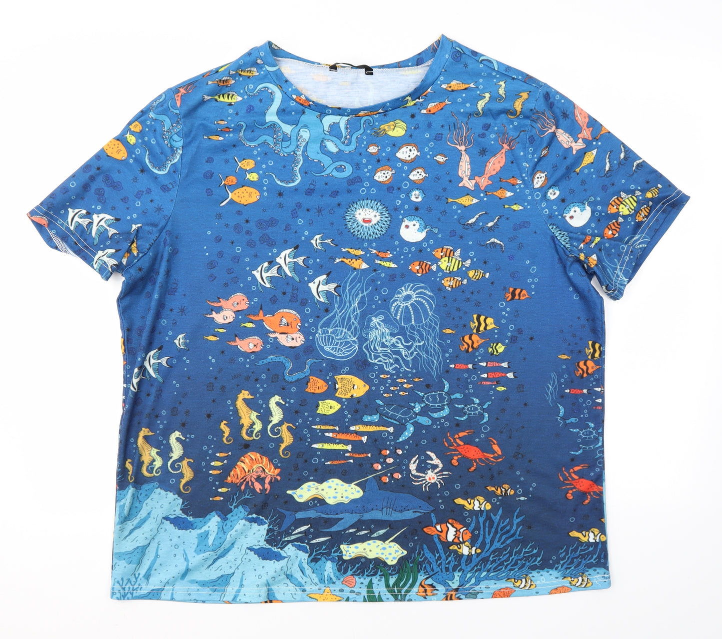 SHEIN Curve Womens Multicoloured   Basic T-Shirt Size XL