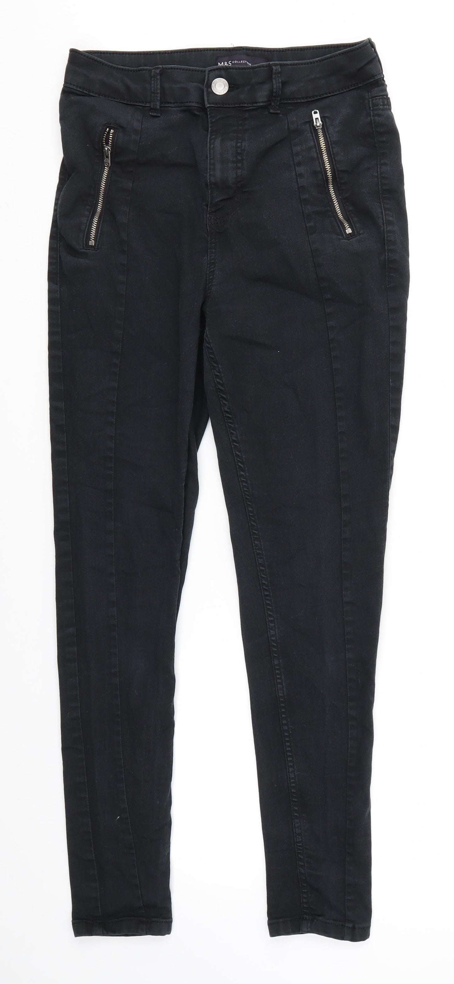 M&S Womens Black   Skinny Jeans Size 10 L26 in