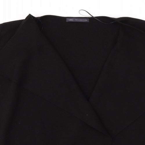 M&S Womens Black   Cardigan Jumper Size L