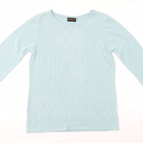Anna Rose  Womens Blue   Pullover Jumper Size L
