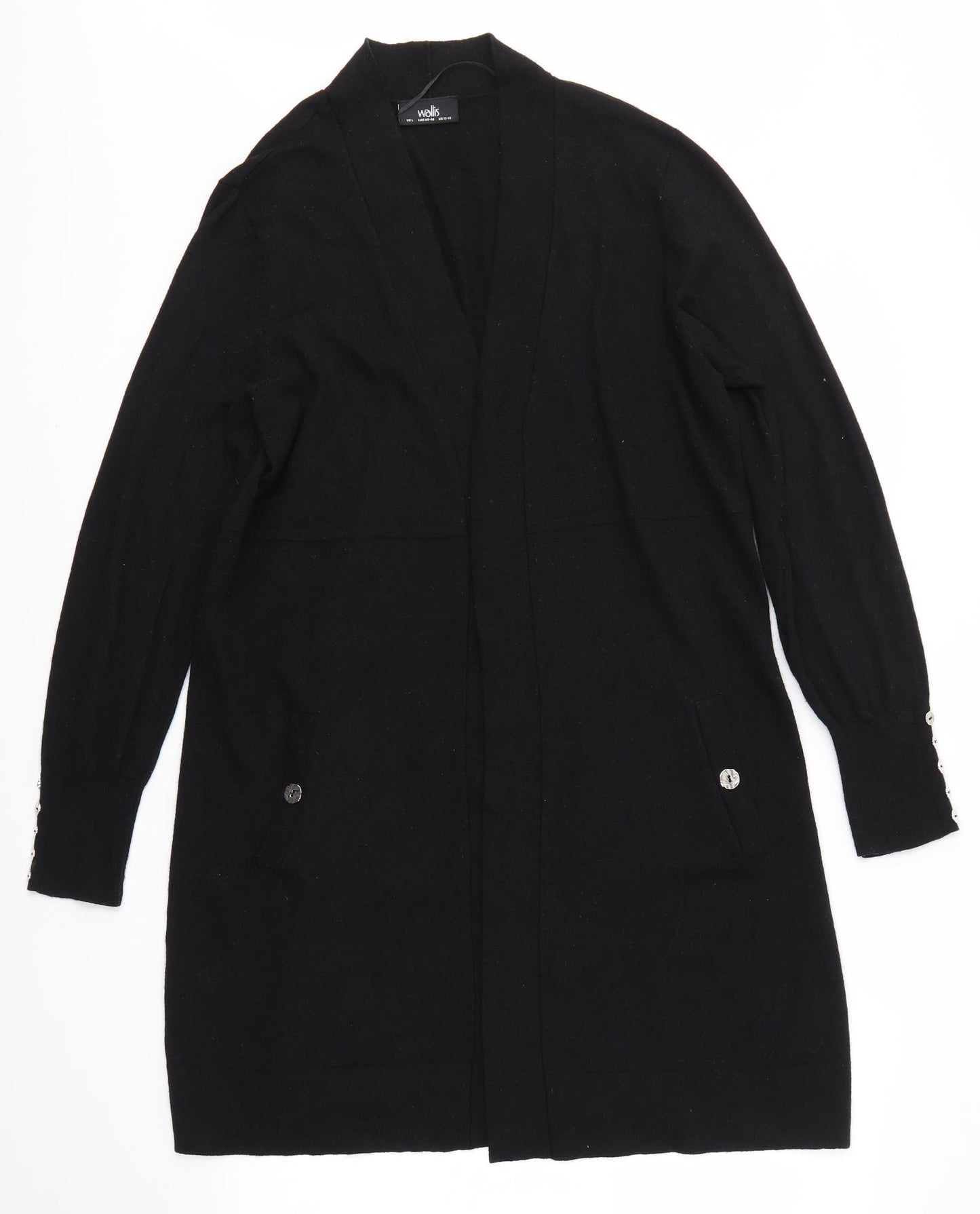 Wallis Womens Black   Cardigan Jumper Size L