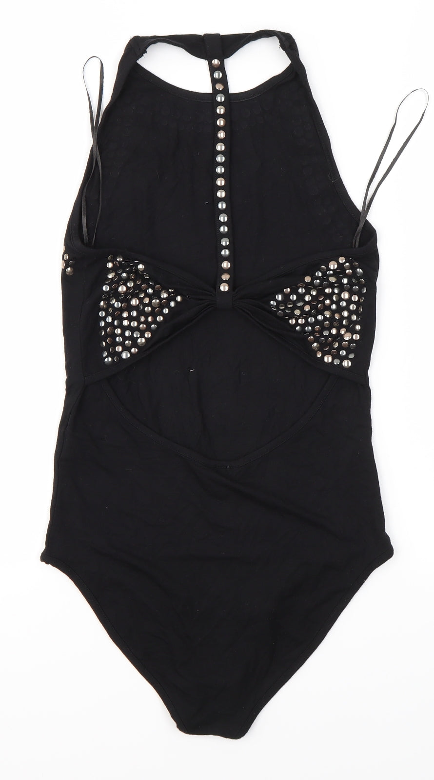 Topshop Womens Black   Bodysuit One-Piece Size 8