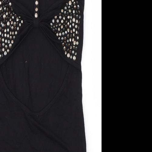 Topshop Womens Black   Bodysuit One-Piece Size 8