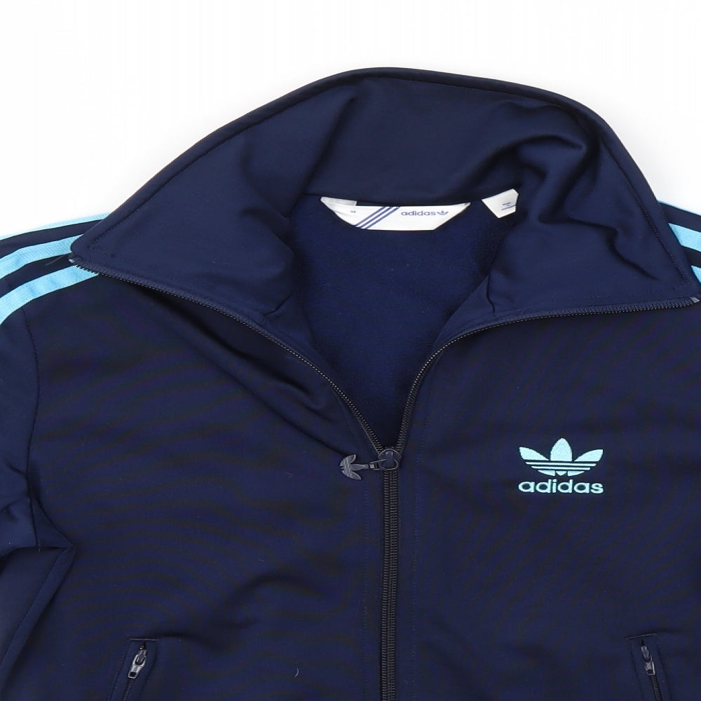 adidas Boys Blue   Full Zip Sweatshirt Size 12-13 Years