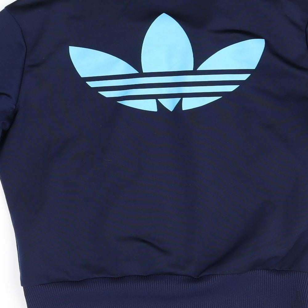 adidas Boys Blue   Full Zip Sweatshirt Size 12-13 Years