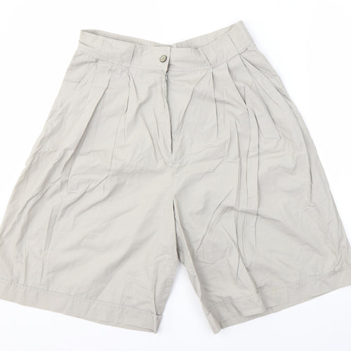 Alain Cannelle Womens Grey   Paperbag Shorts Size 16