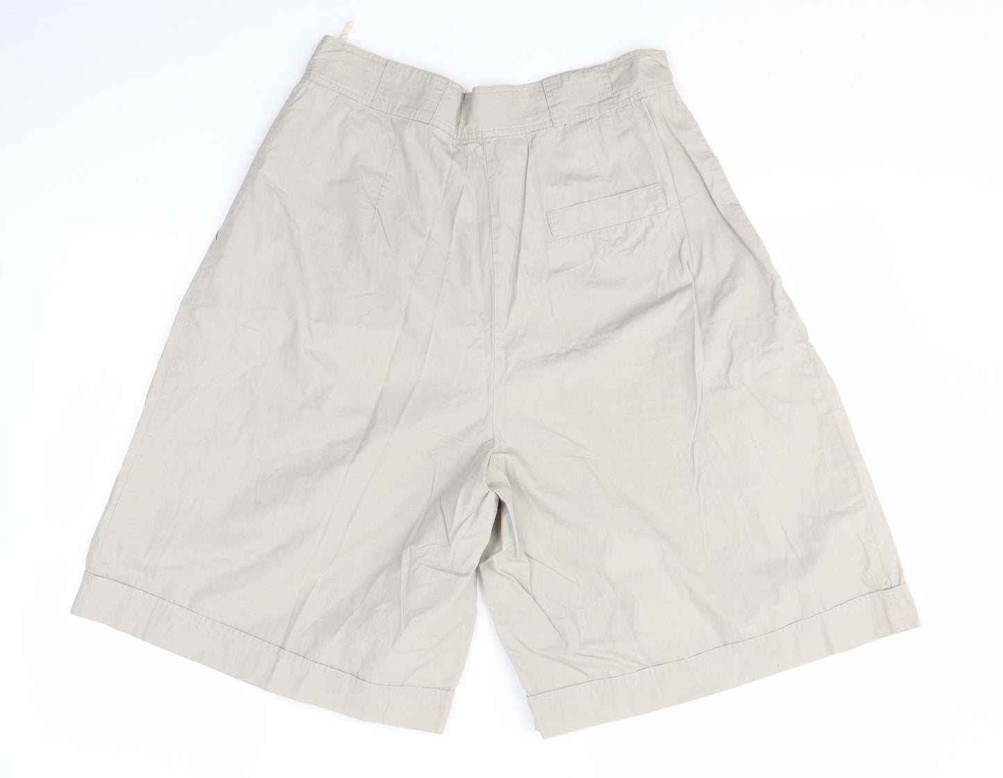 Alain Cannelle Womens Grey   Paperbag Shorts Size 16
