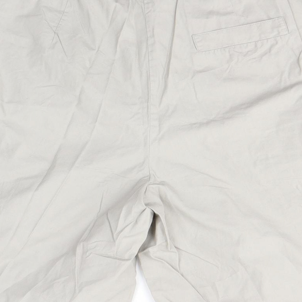 Alain Cannelle Womens Grey   Paperbag Shorts Size 16