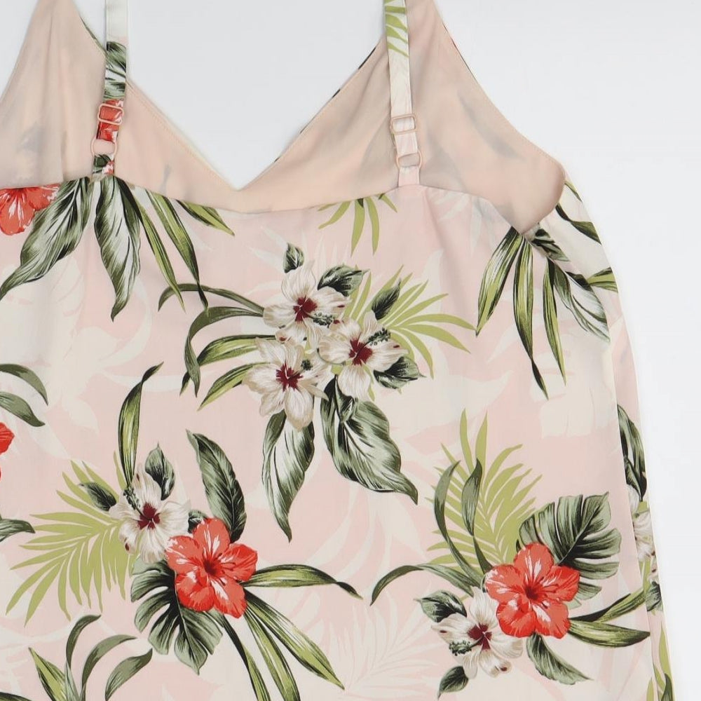 F&F Womens Multicoloured Floral  Camisole Blouse Size 14