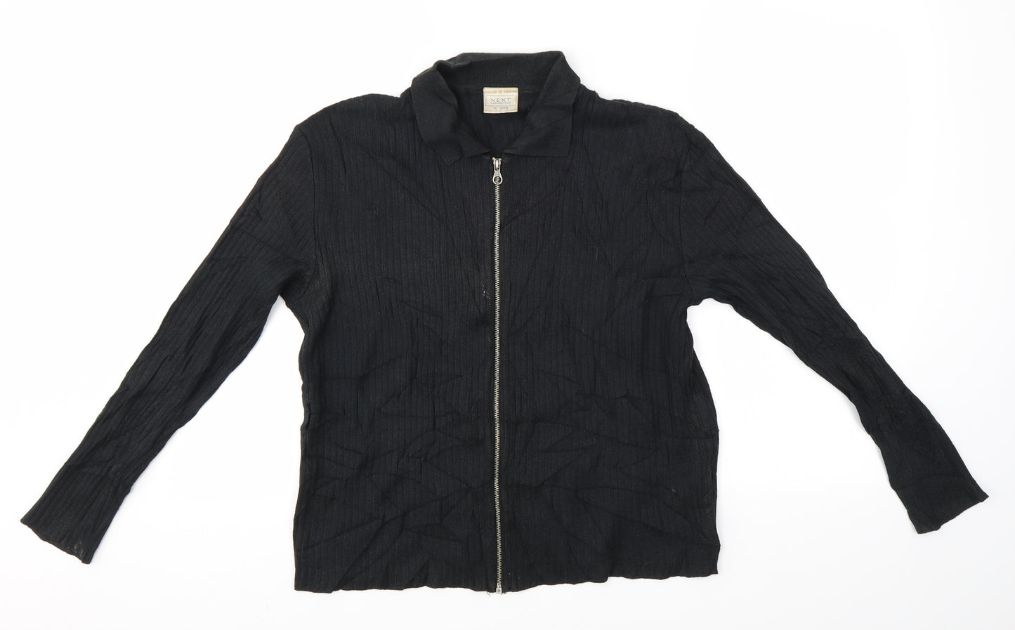 NEXT Womens Black   Full Zip Jumper Size L