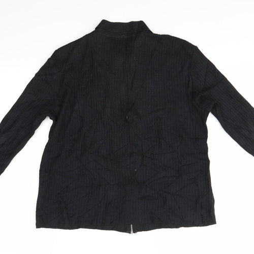NEXT Womens Black   Full Zip Jumper Size L