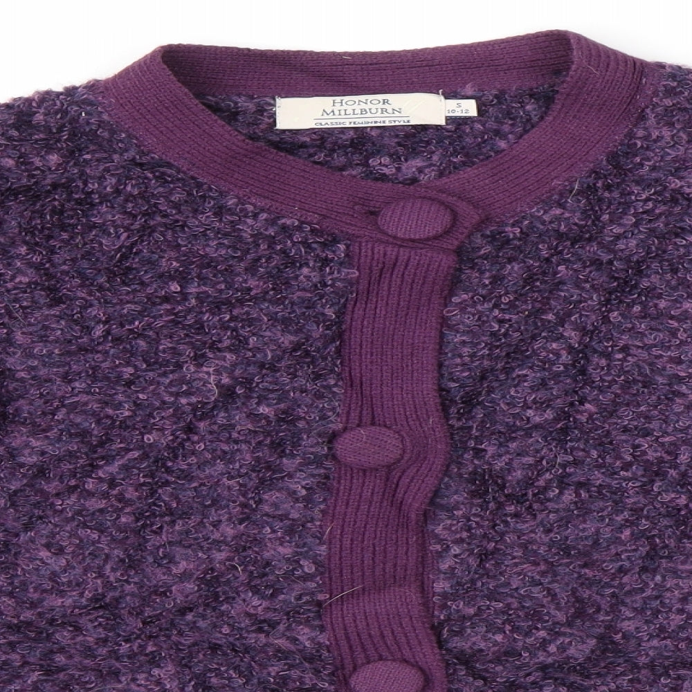Honor Milburn Womens Purple   Cardigan Jumper Size S