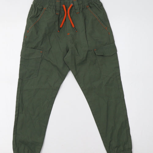 Pep&Co Boys Green   Cargo Trousers Size 7-8 Years