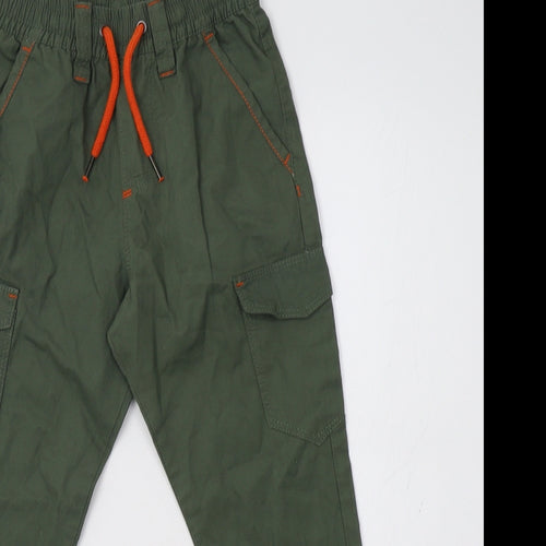 Pep&Co Boys Green   Cargo Trousers Size 7-8 Years