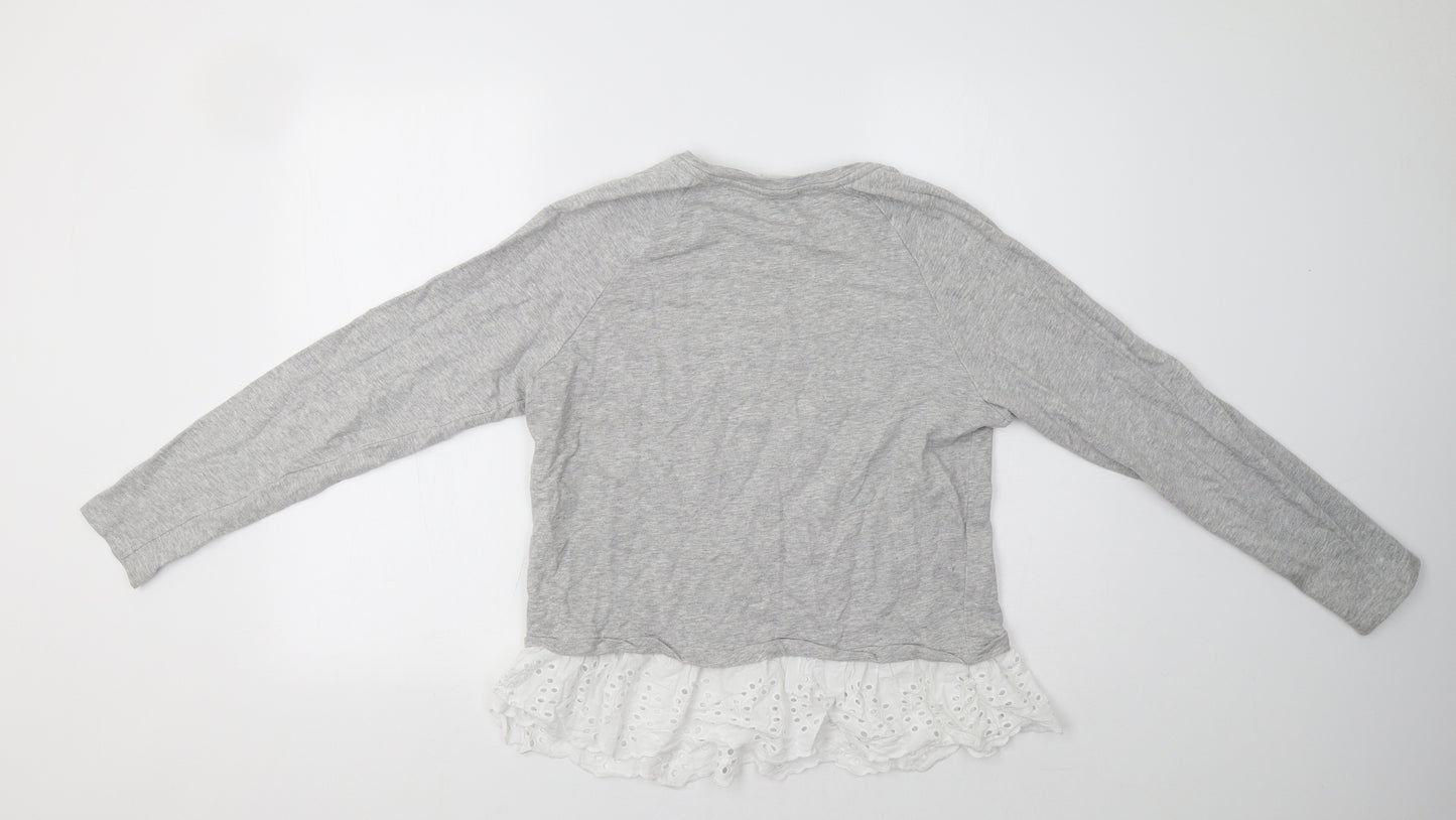 JDY Womens Grey   Pullover Sweatshirt Size S