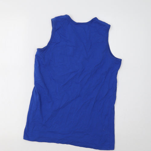 Primark Girls Blue   Basic Tank Size 12-13 Years  - New York