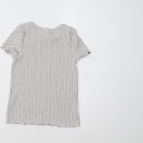 TU Girls Grey   Basic T-Shirt Size 6-7 Years