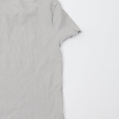 TU Girls Grey   Basic T-Shirt Size 6-7 Years
