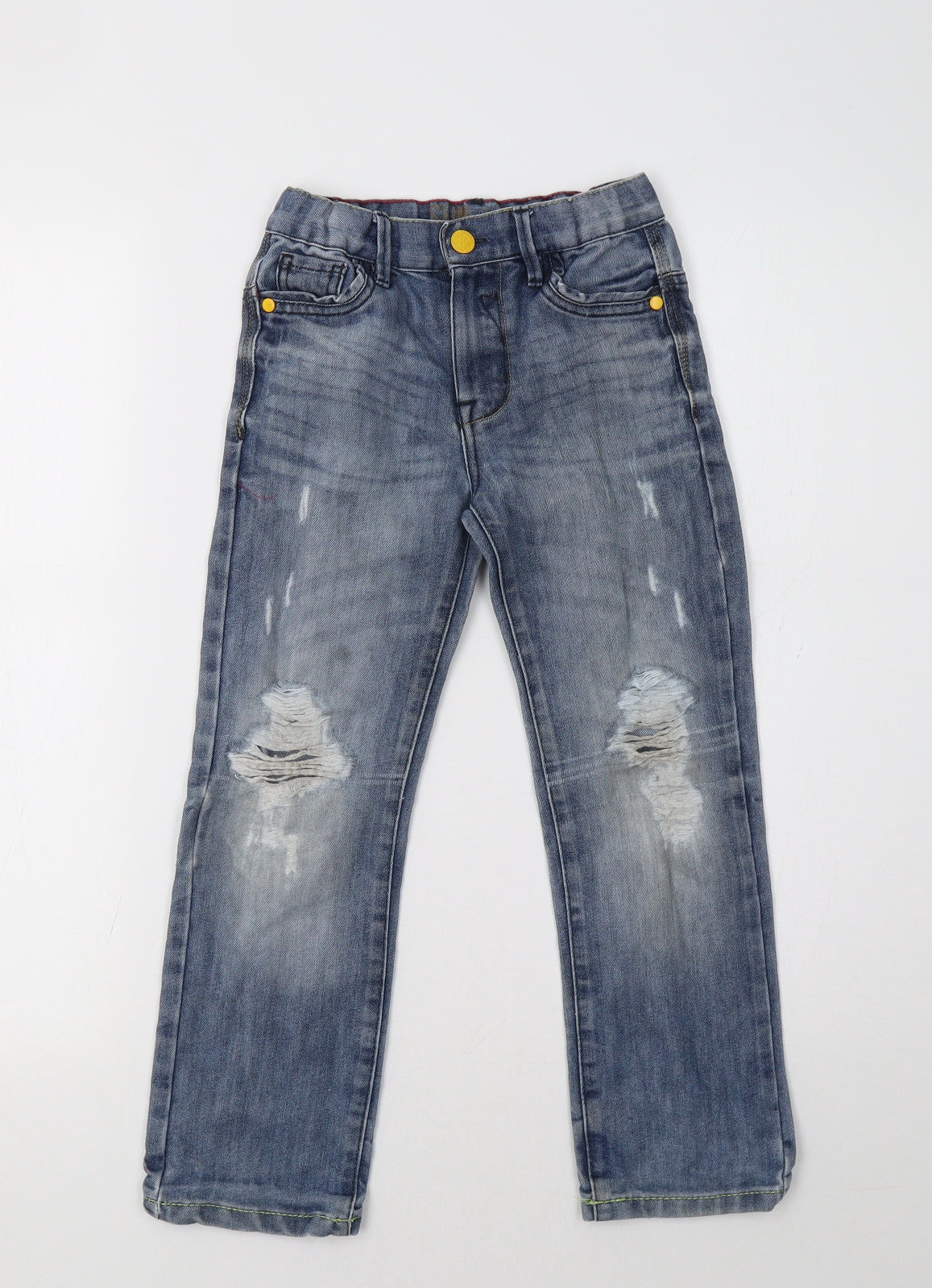 Primark Girls Blue   Straight Jeans Size 6-7 Years