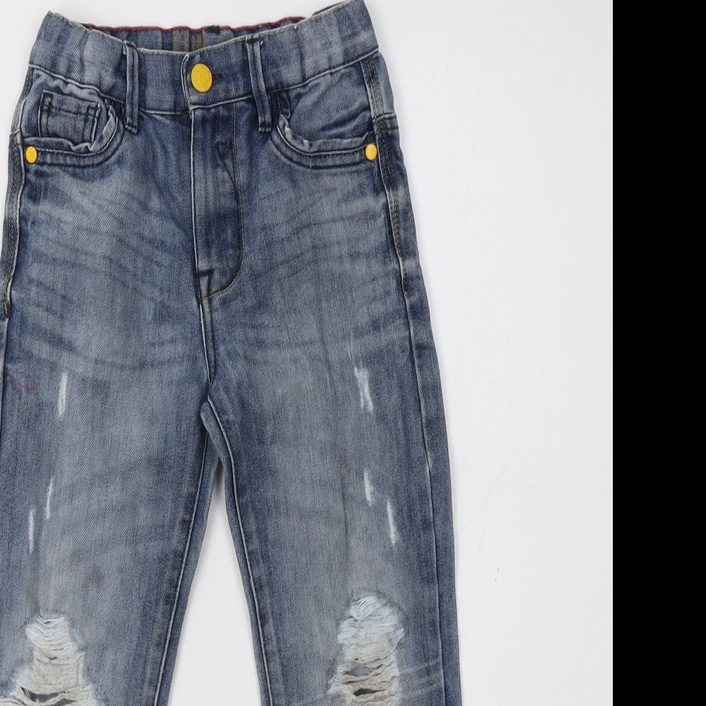 Primark Girls Blue   Straight Jeans Size 6-7 Years