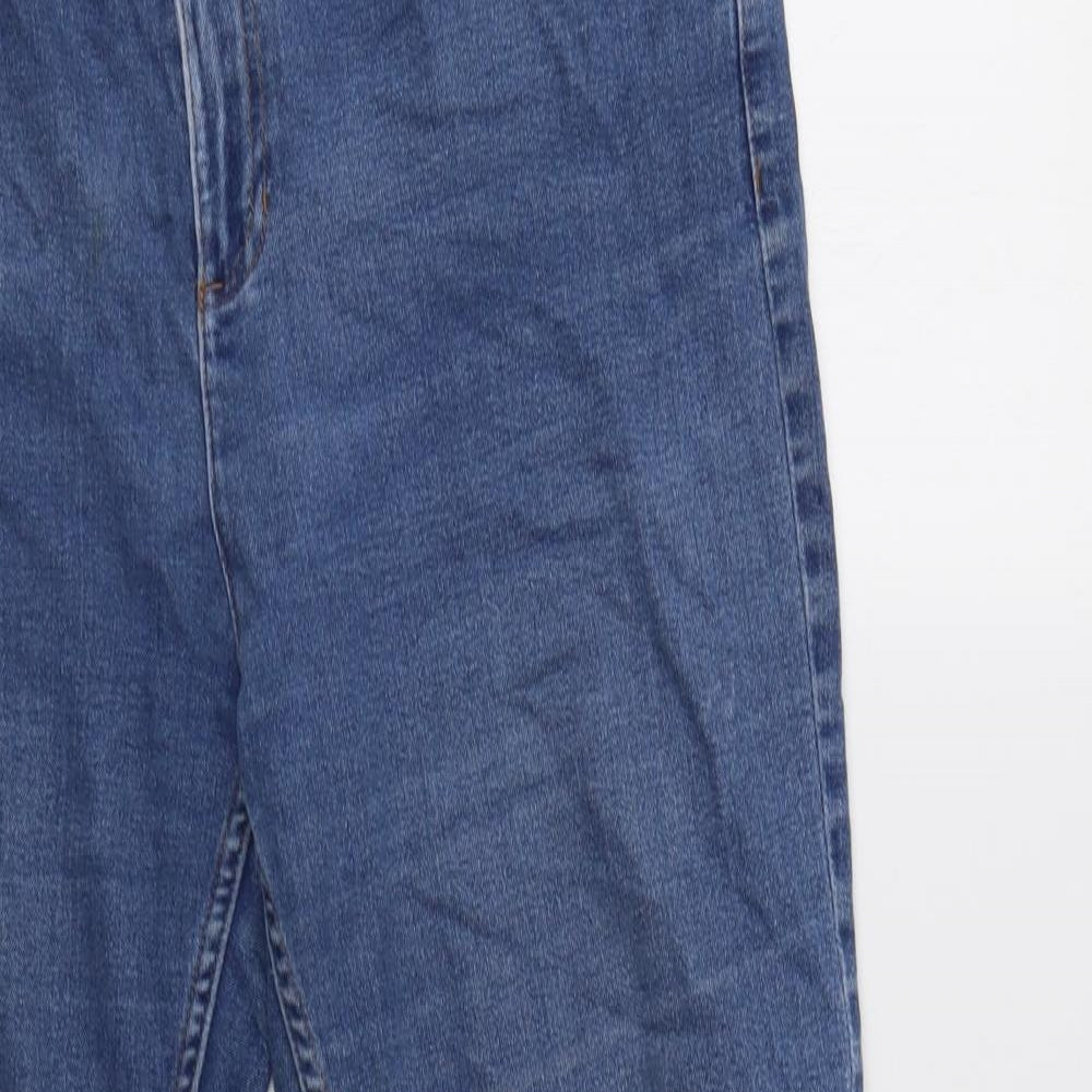 M&S Womens Blue   Straight Jeans Size 14 L30 in
