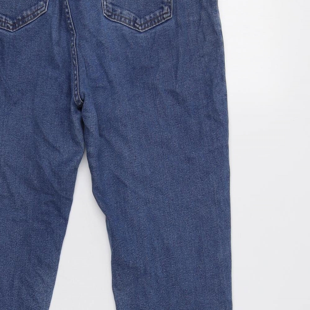M&S Womens Blue   Straight Jeans Size 14 L30 in