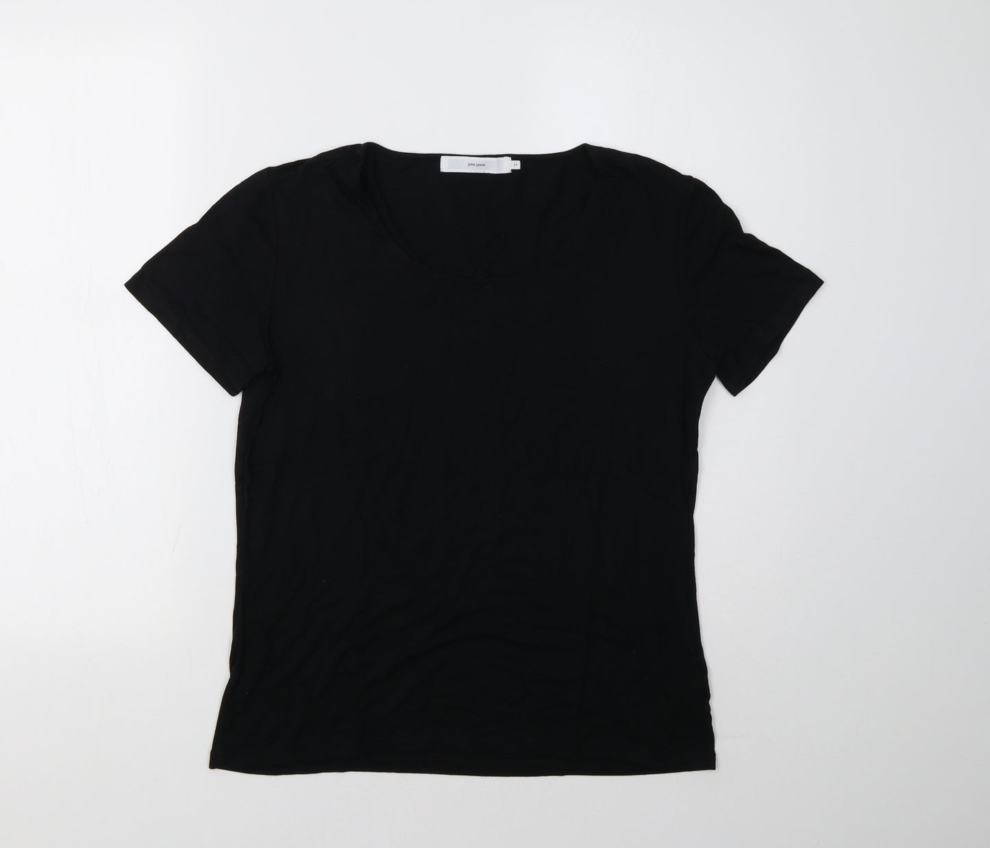 John Lewis Womens Black   Basic T-Shirt Size M