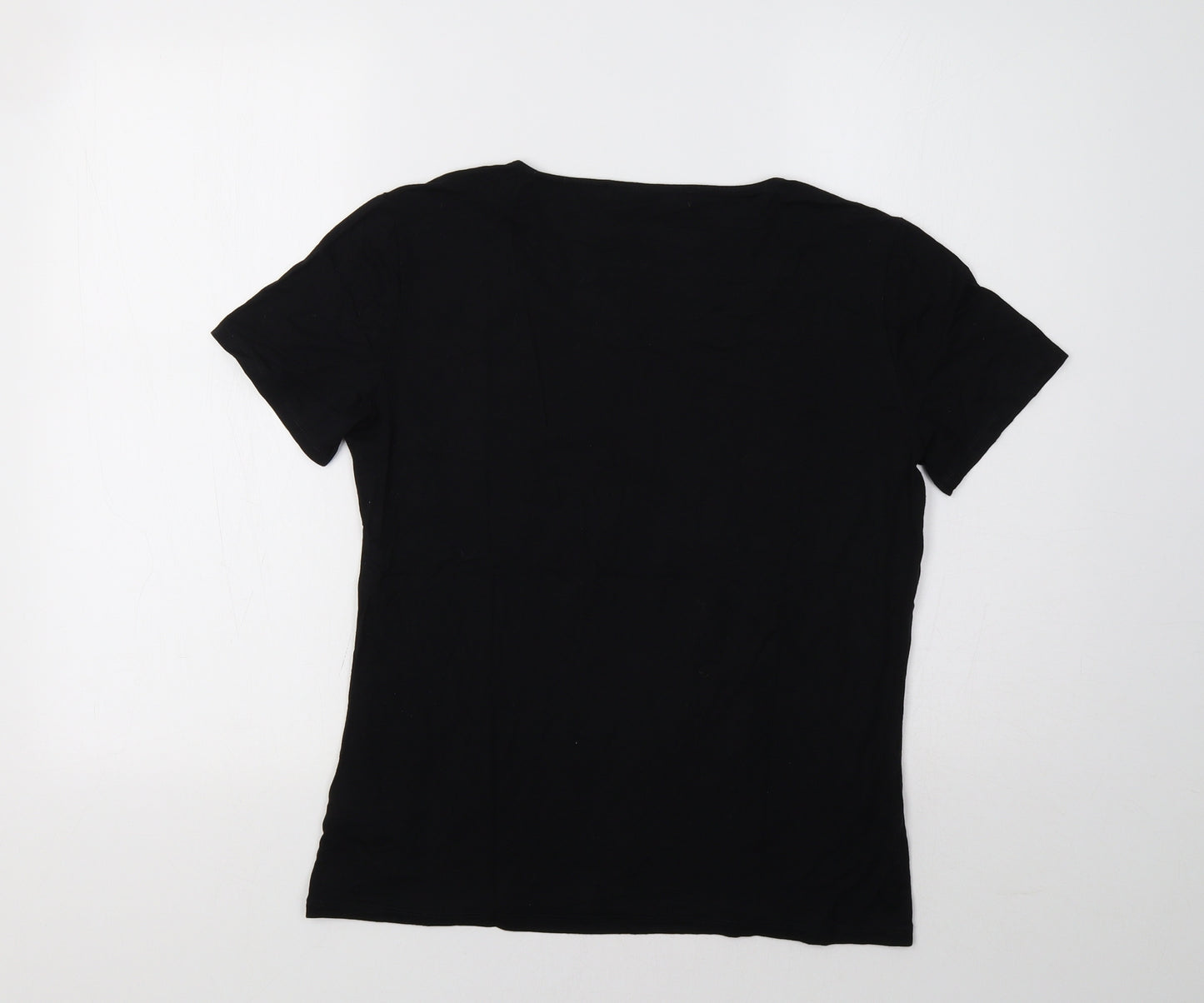 John Lewis Womens Black   Basic T-Shirt Size M