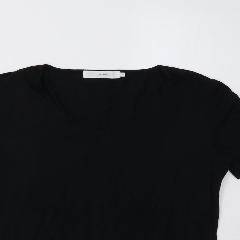 John Lewis Womens Black   Basic T-Shirt Size M
