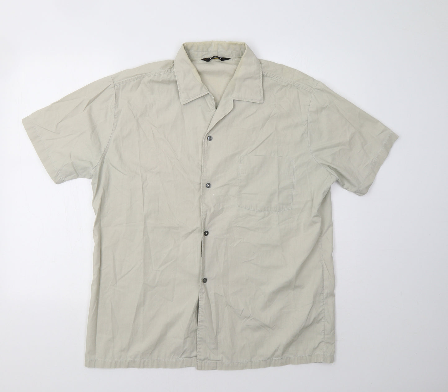 Bonsoir Mens Beige    Button-Up Size L