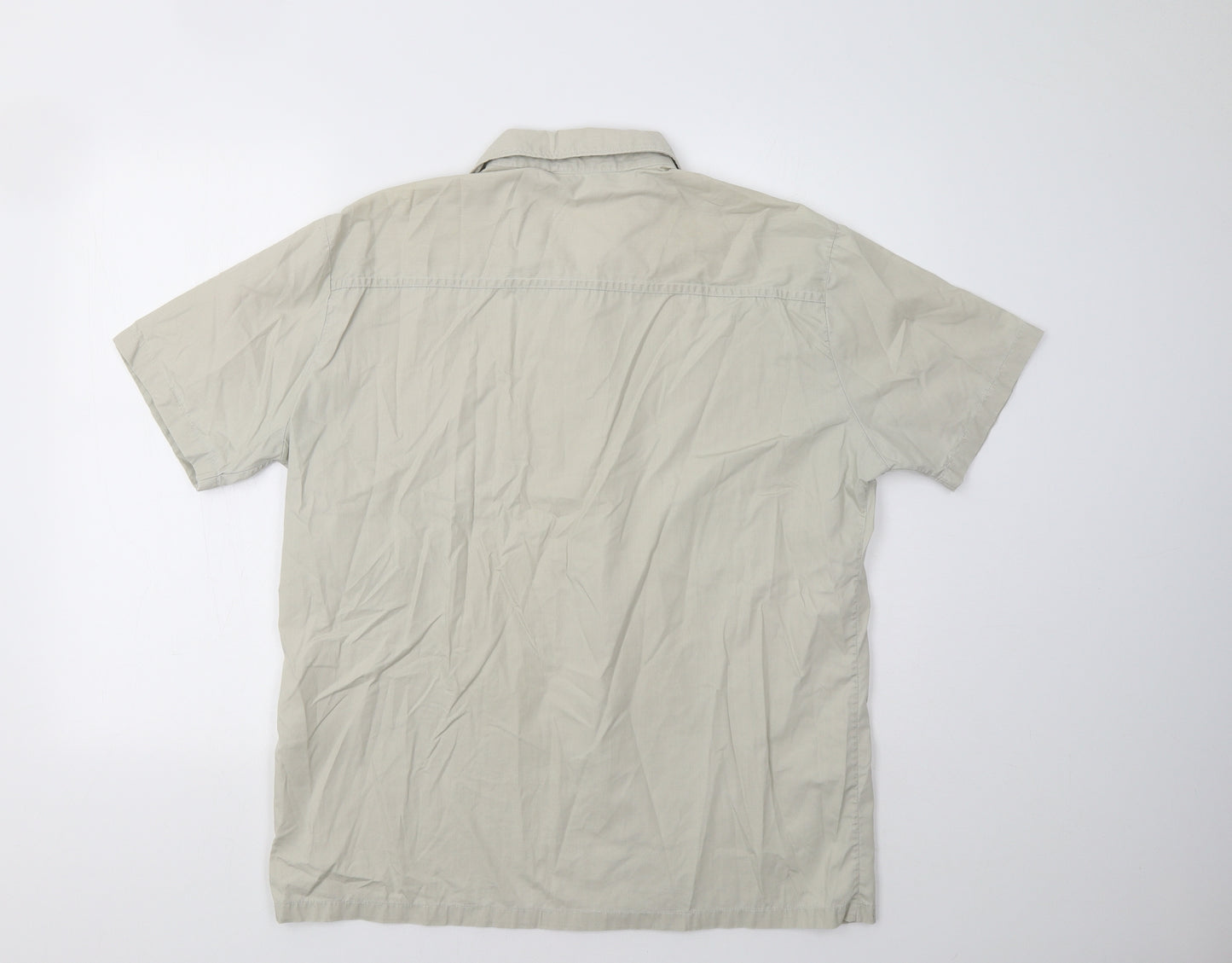 Bonsoir Mens Beige    Button-Up Size L