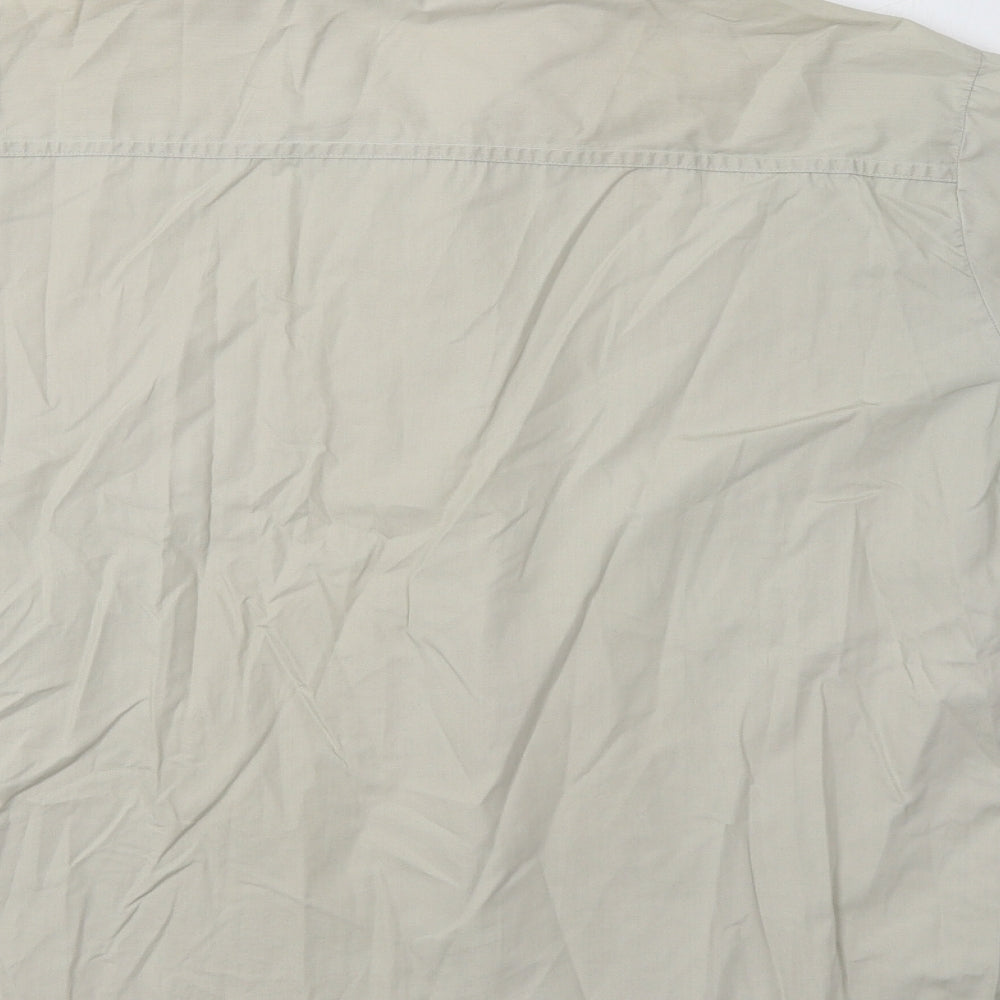 Bonsoir Mens Beige    Button-Up Size L