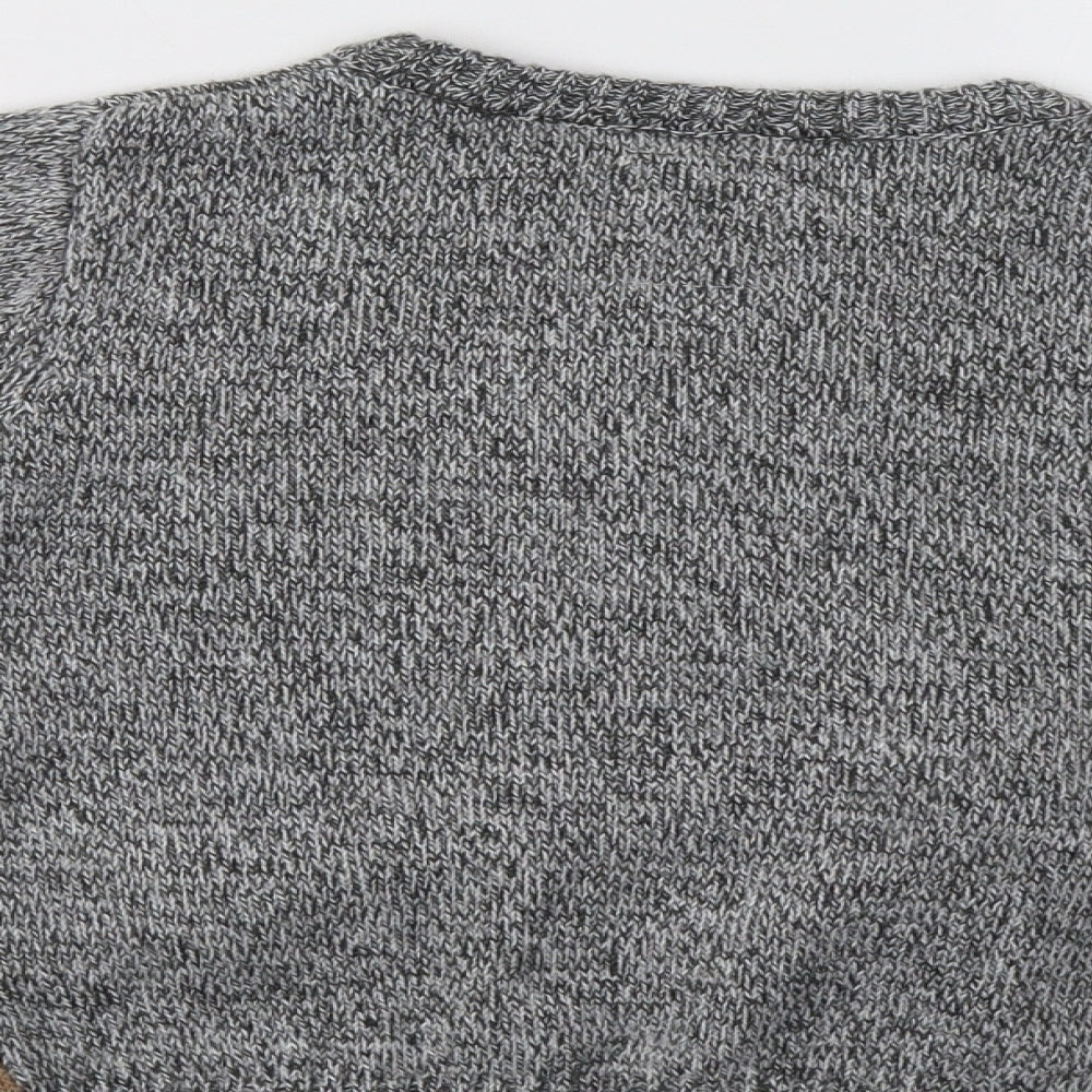 F&F Girls Grey   Pullover Jumper Size 6-7 Years  - Christmas Jumper