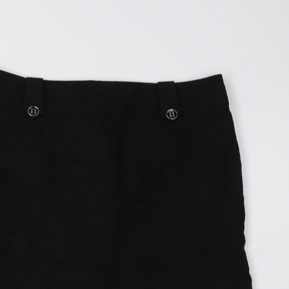 George Womens Black   A-Line Skirt Size 12