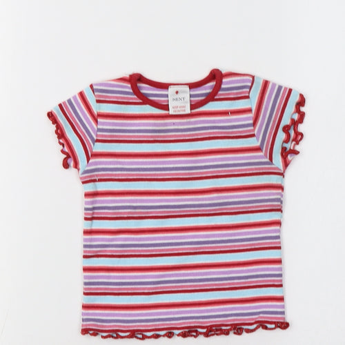 NEXT Baby Multicoloured Striped  Basic T-Shirt Size 6-9 Months