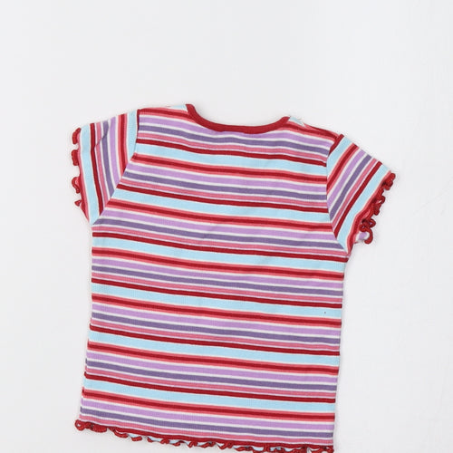 NEXT Baby Multicoloured Striped  Basic T-Shirt Size 6-9 Months